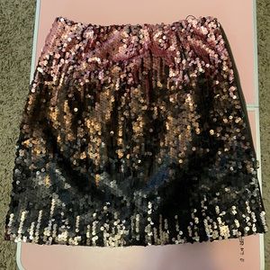 Sequin mini skirt